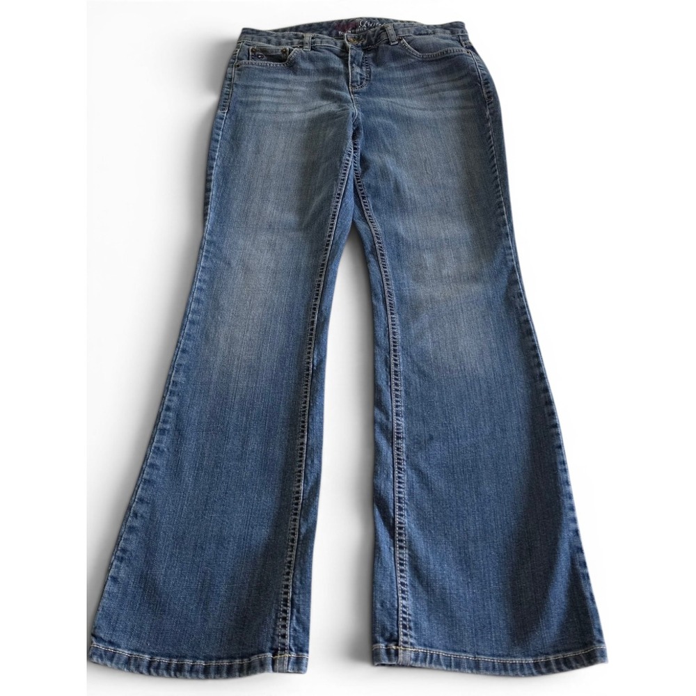 Tommy Hilfiger Hope Bootcut Jeans Medium Blue, Approx Size 8, Slight Fray On Hem